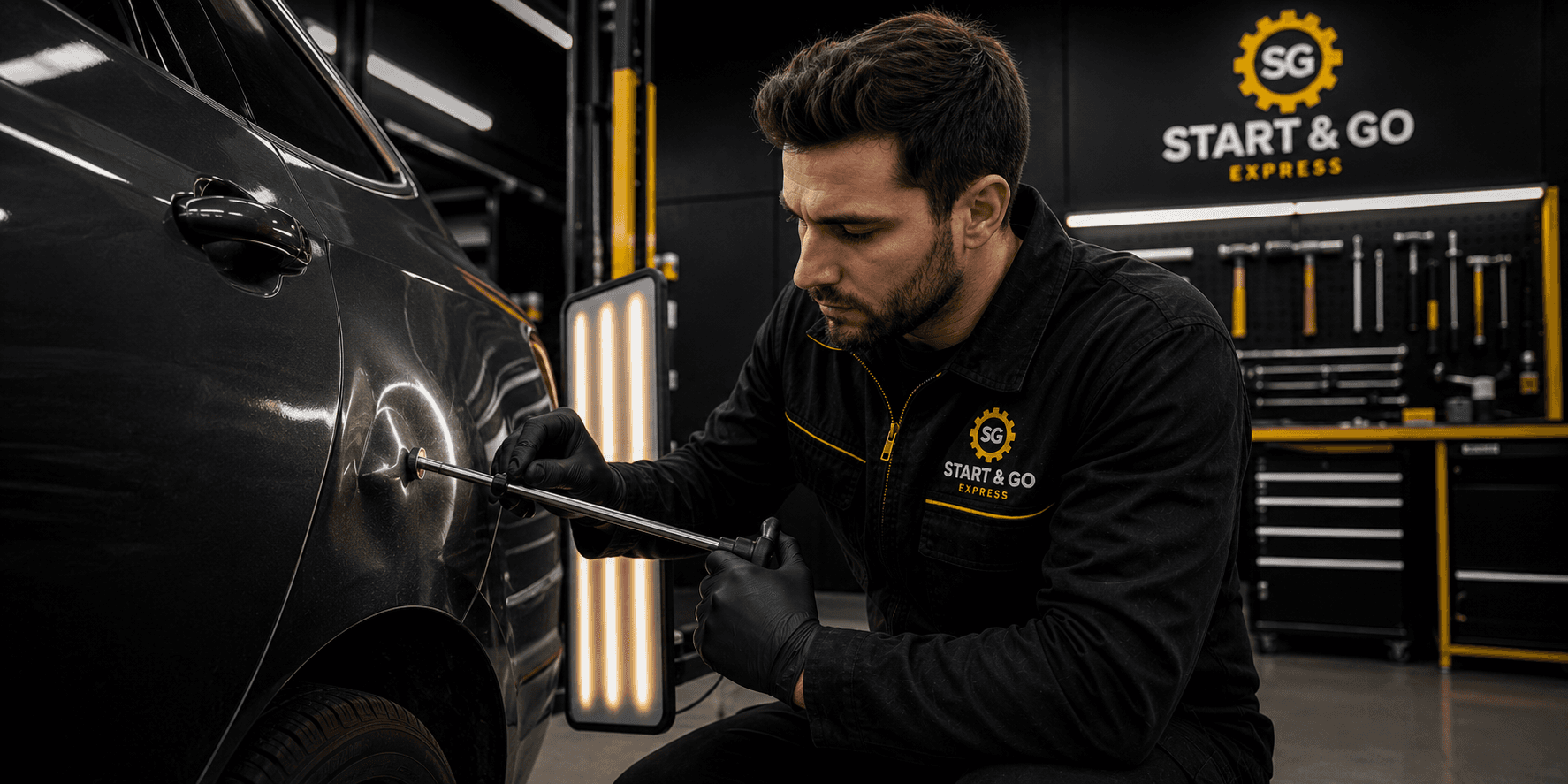 Carrosserie et peinture véhicule accidenté — Start & Go Express Ormoy