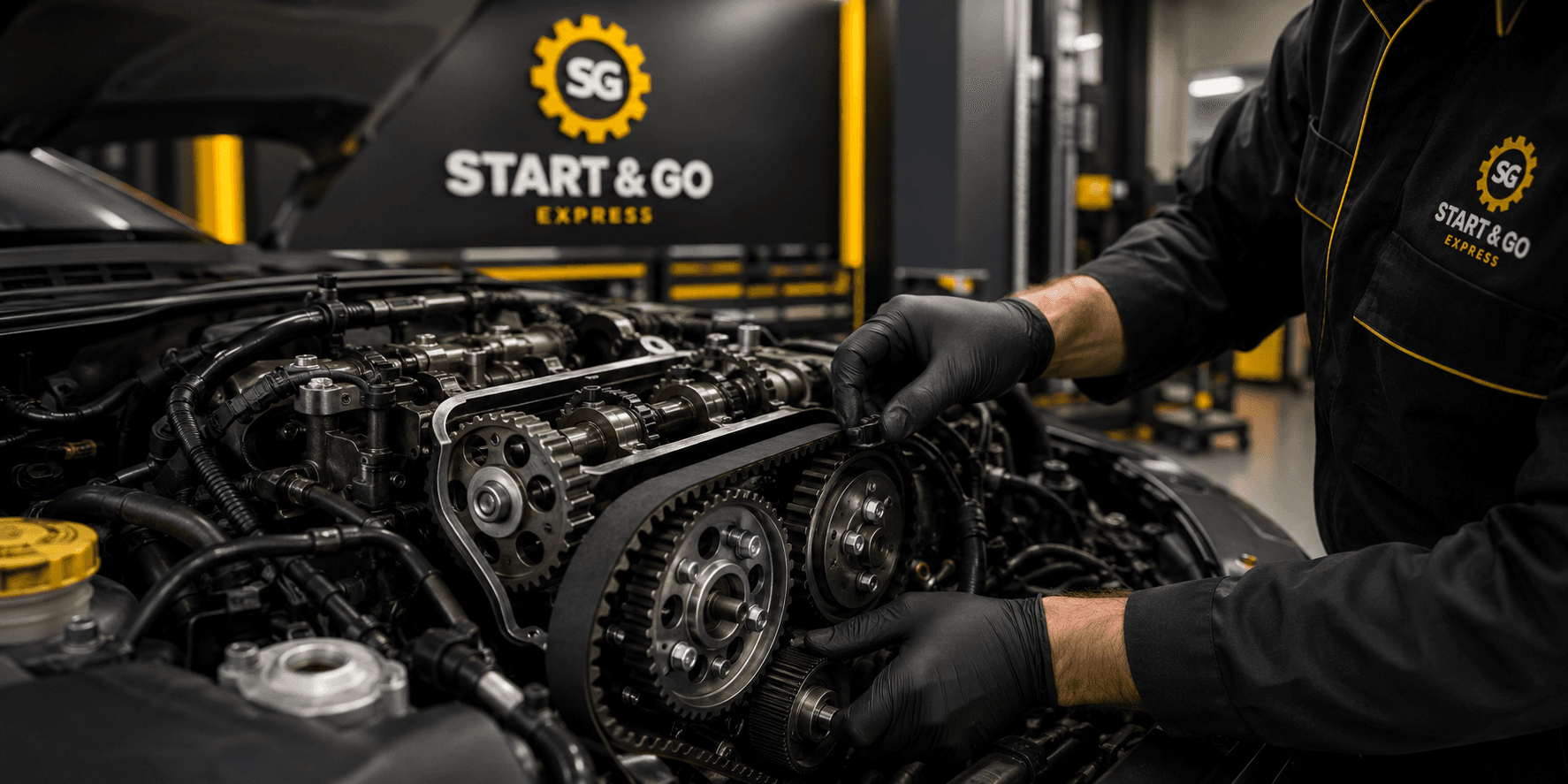 Remplacement courroie de distribution moteur — Start & Go Express